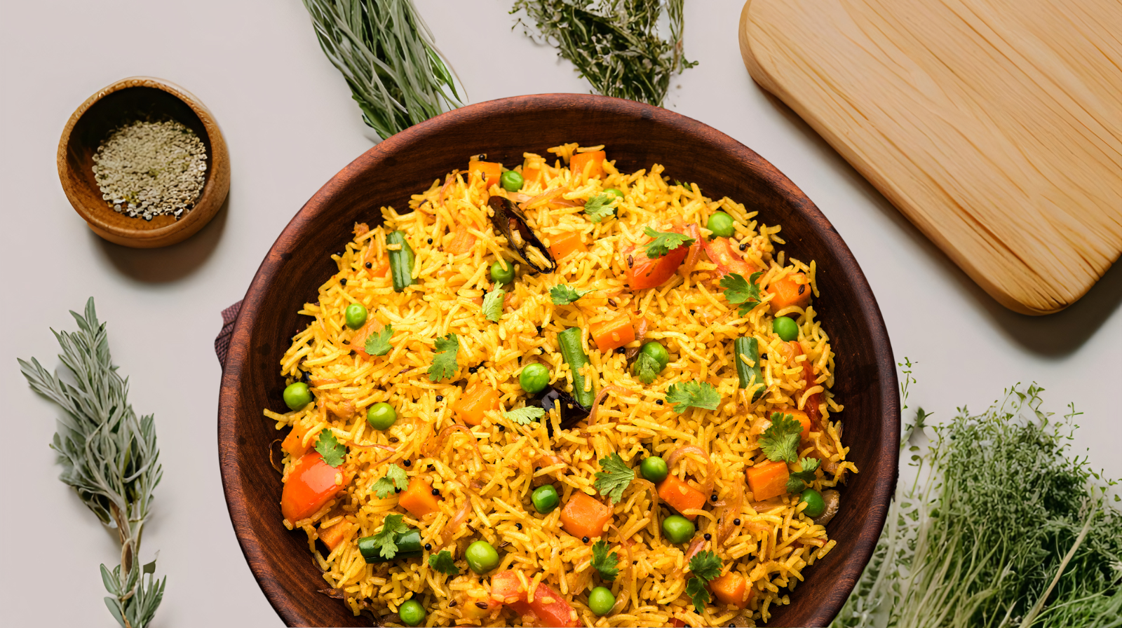 Simple Matar Pulao Recipe